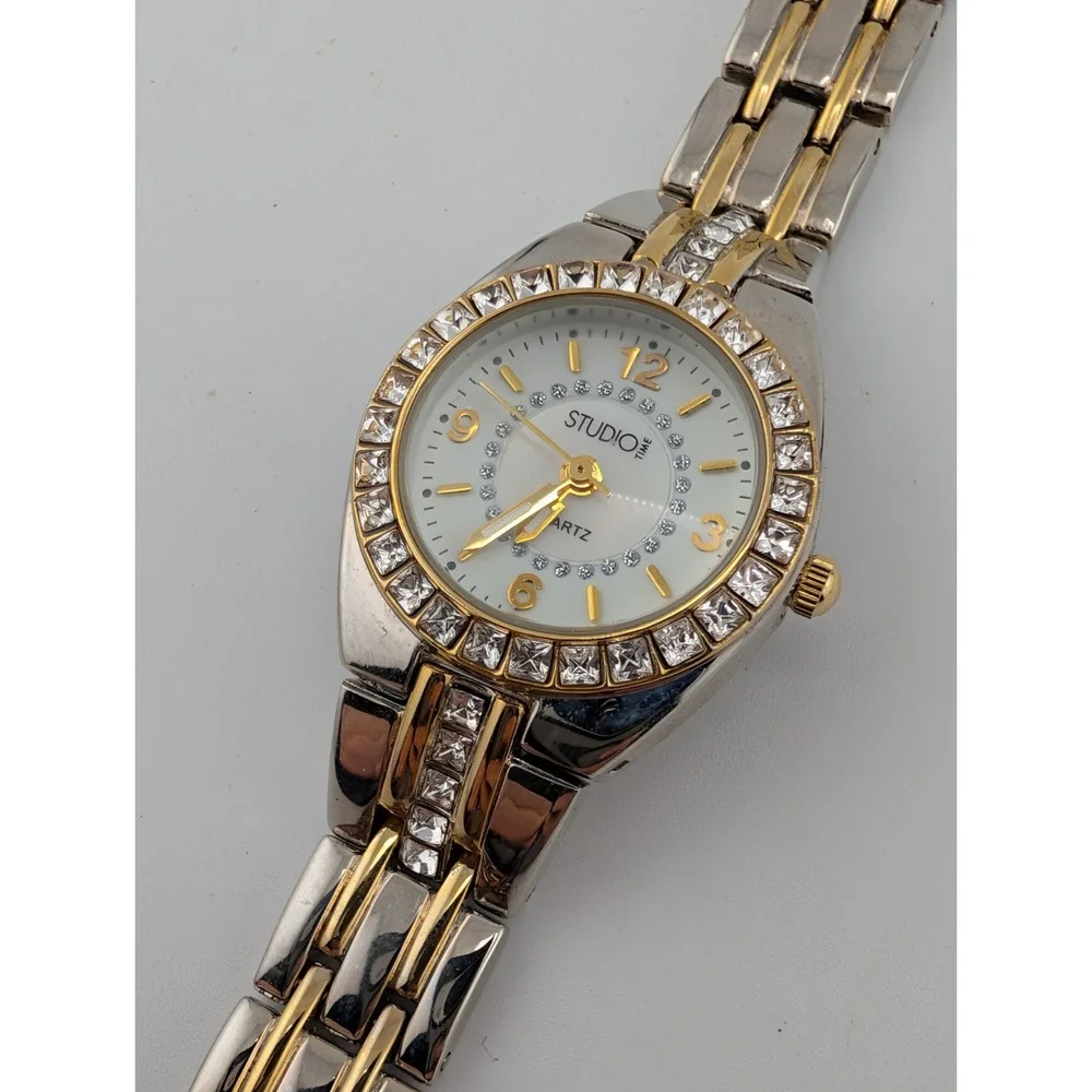 Studio Time Women's Watch 26mm Case Crytal Bezel 7.5